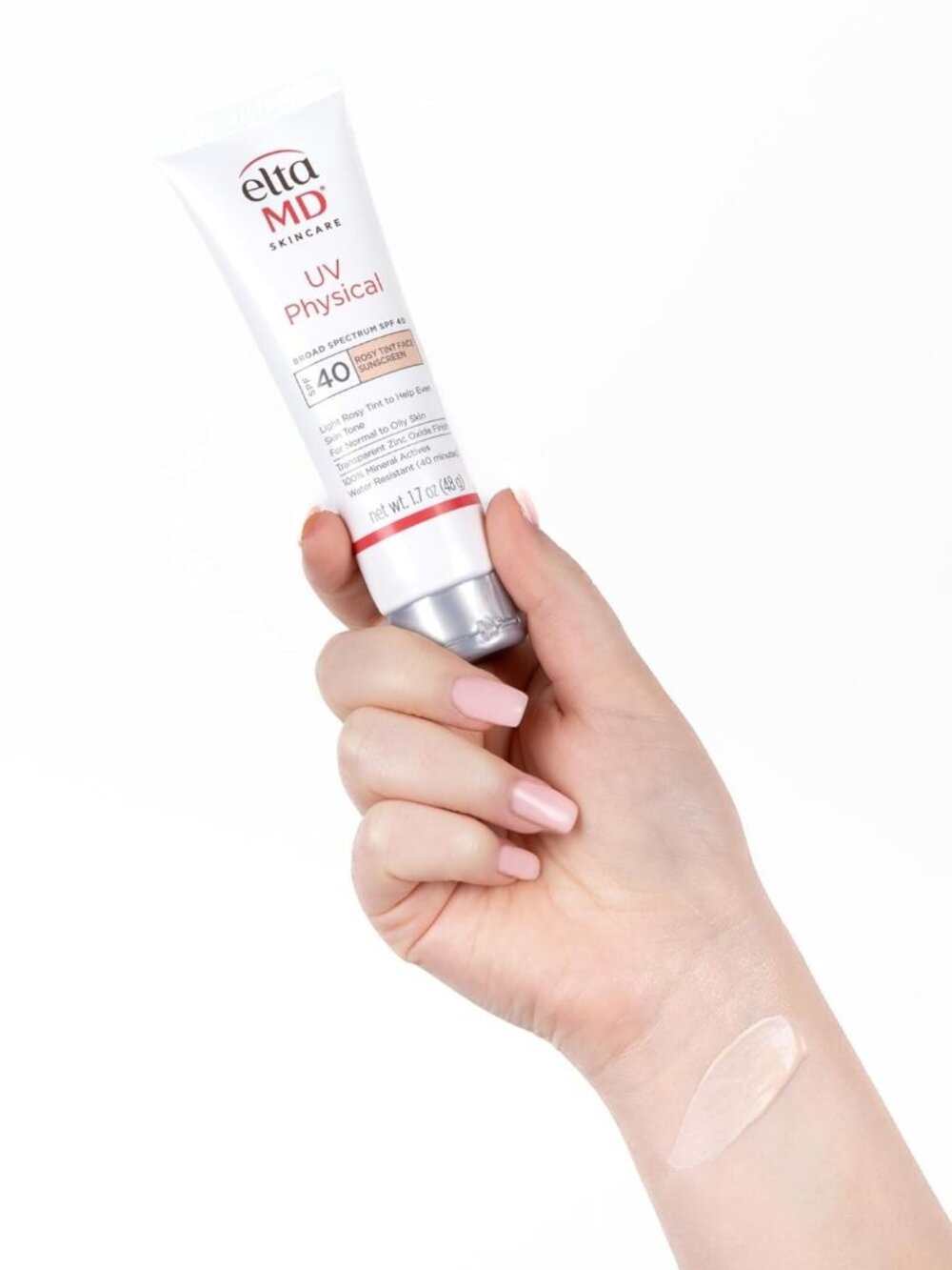 EltaMD UV Physical SPF 40 Rosy Tinted Mineral Face Sunscreen 1.7oz New - Picture 2 of 8